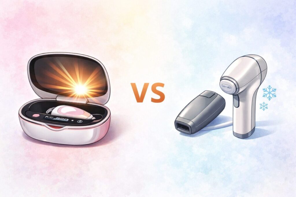 ケノンとパナソニックの比較画像