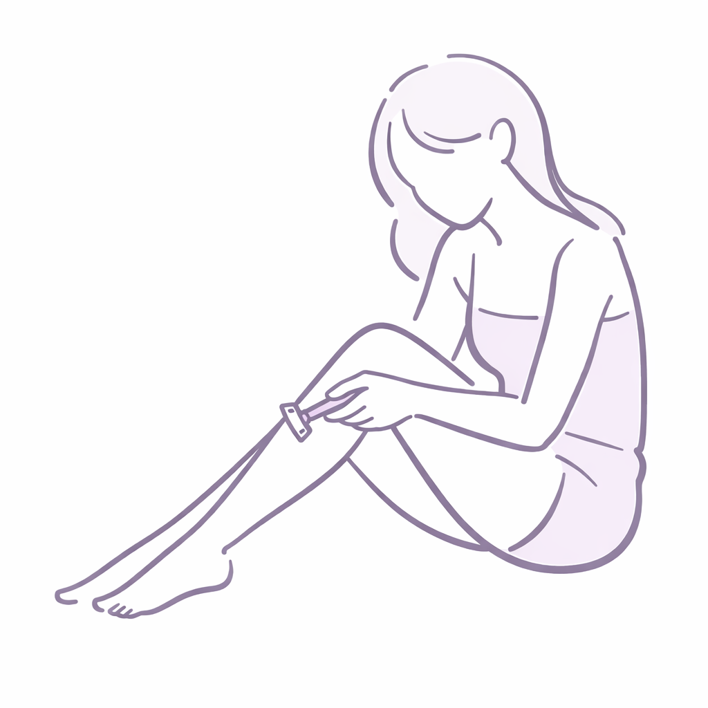 セルフシェービングのイメージイラスト