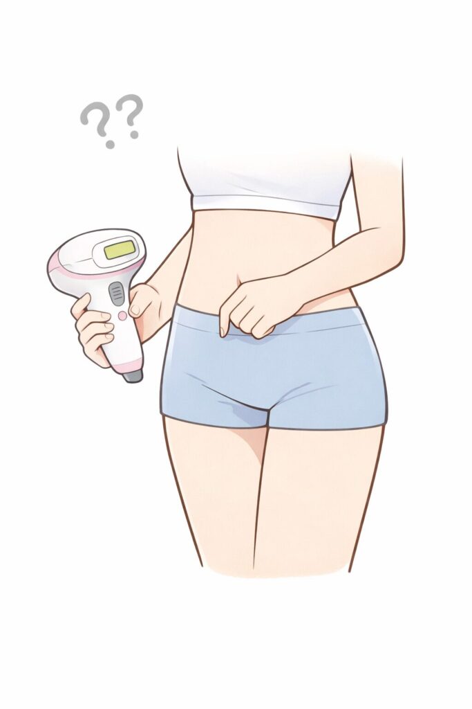 ケノン VIO 頻度 どれくらいの間隔か悩むイメージ