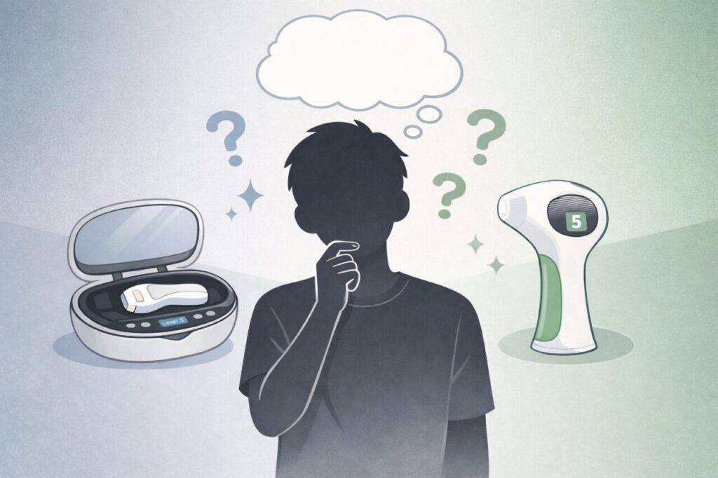 ケノンvsトリアをヒゲへの効果で比較