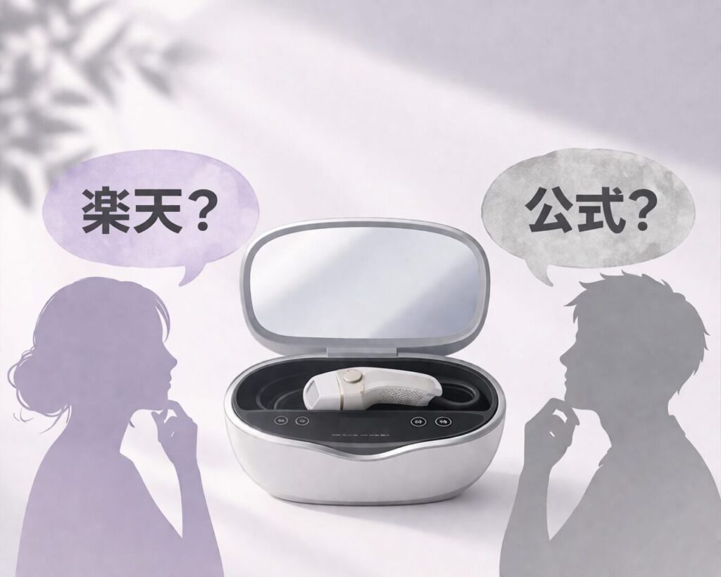 ケノン 楽天 公式 どっちで買うか迷うイメージ