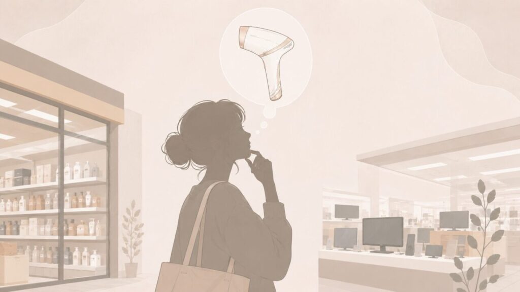 iceladyがどこに売っているのか探している女性イメージ